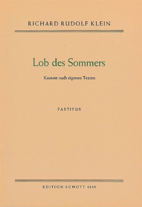 Lob des Sommers : Kantate