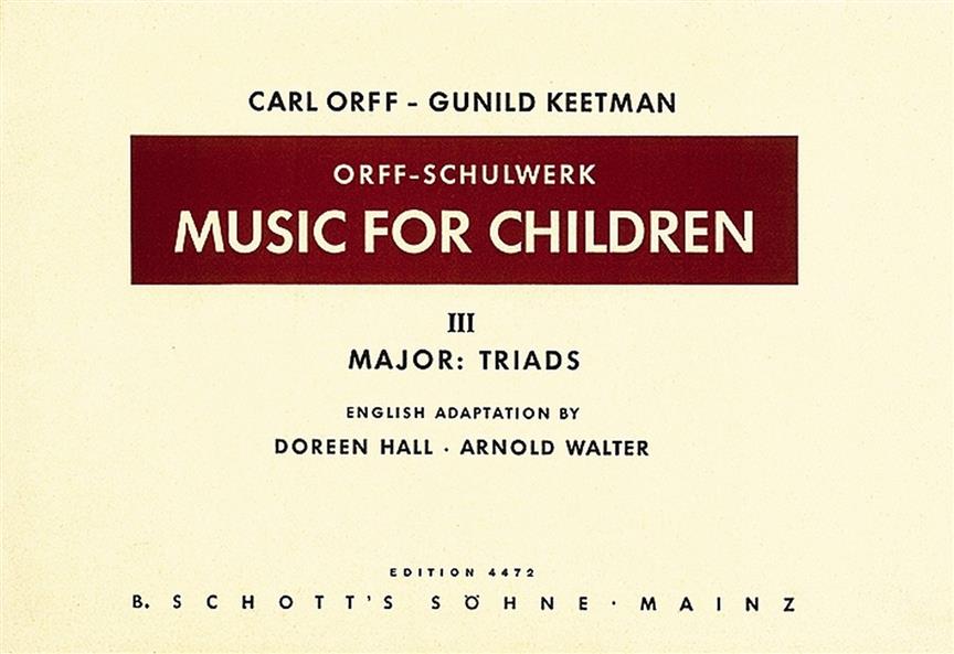 Music for Children Vol. 3 : Major - Triads