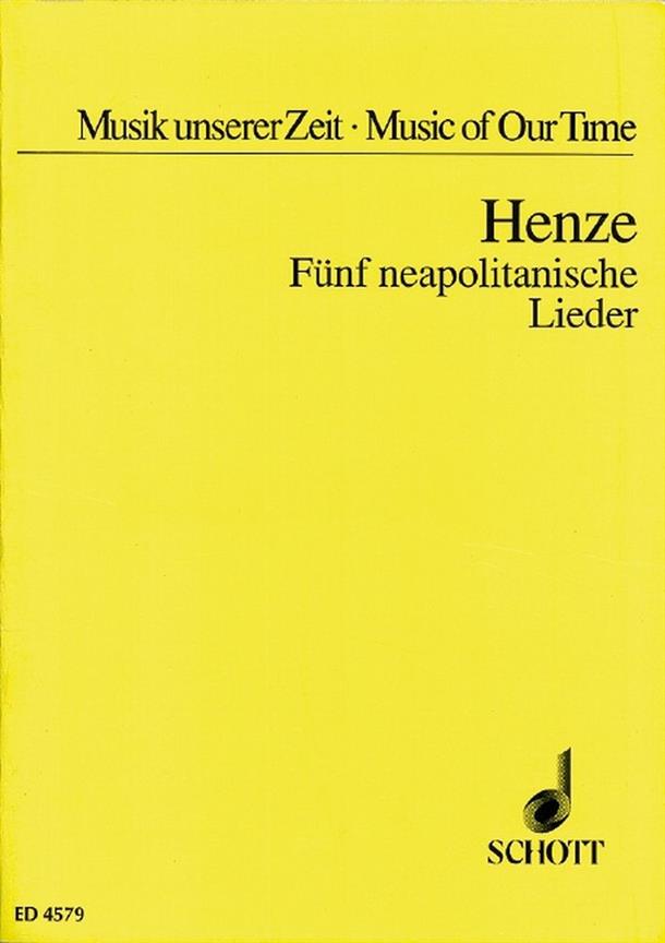 Cinque canzoni napoletane : Five Neapolitan Songs