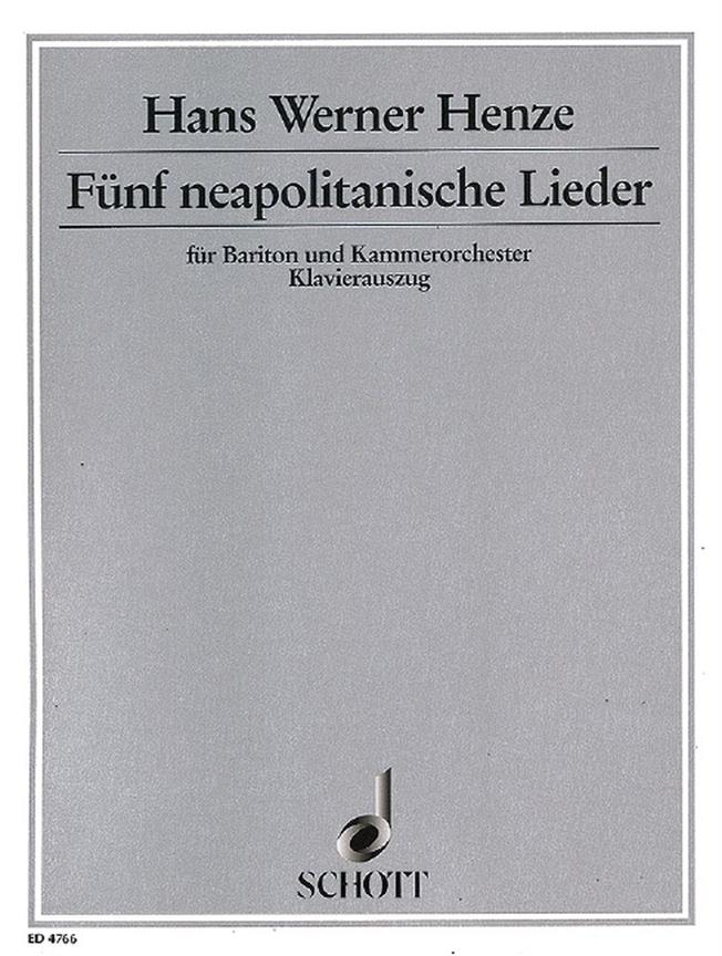 Cinque canzoni napoletane : Five Neapolitan Songs