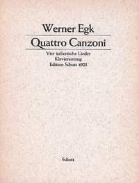 Quattro Canzoni : 4 italienische Lieder