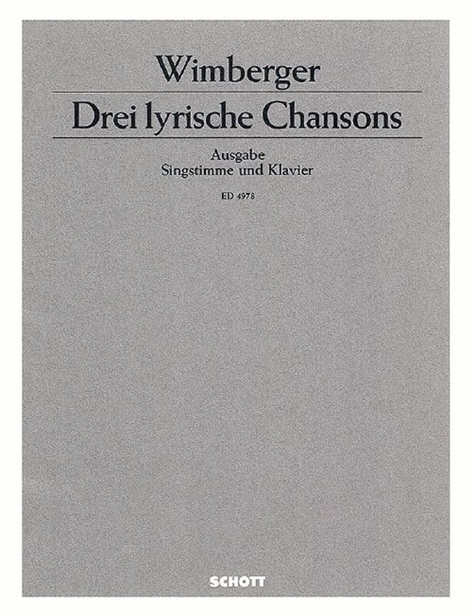 Drei lyrische Chansons