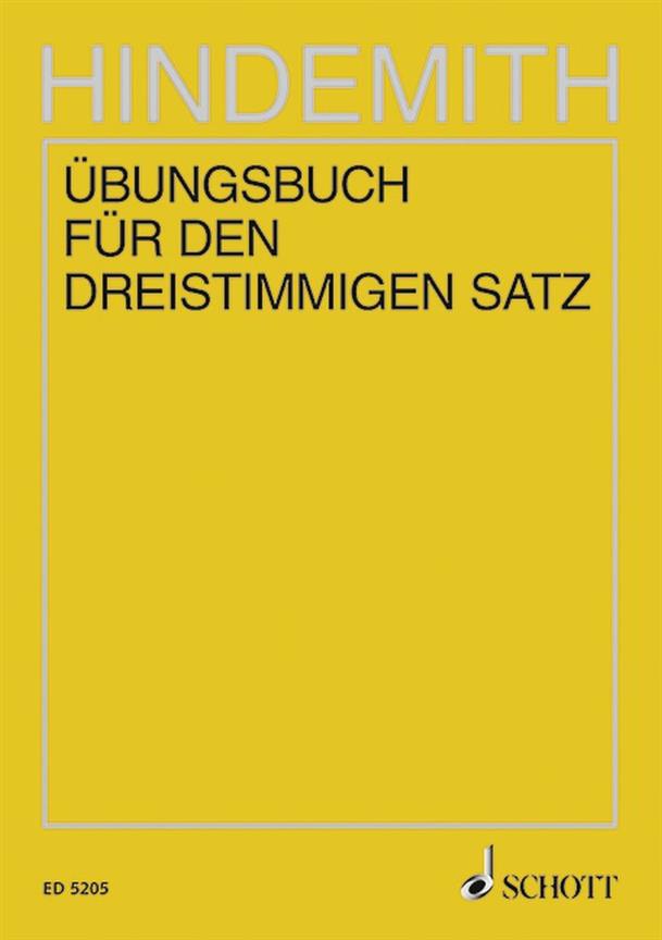 Unterweisung im Tonsatz Band 3 : ubungsbuch fur den dreistimmigen Satz
