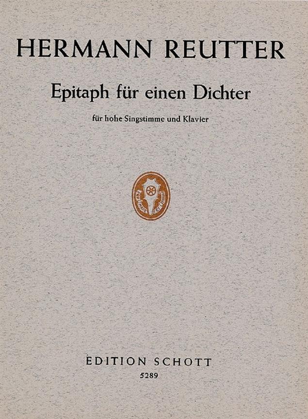Epitaph für einen Dichter : Verse aus Ein grüner Zweig