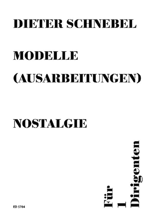 nostalgie [auch: visible music II] : (Modelle No.1)