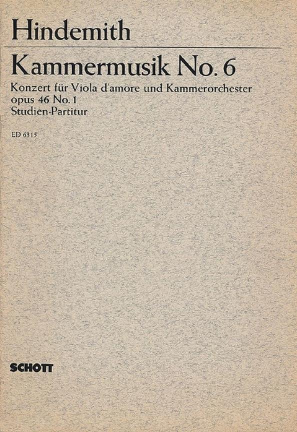 Kammermusik N. 6 Op. 46 N. 1 (8 )