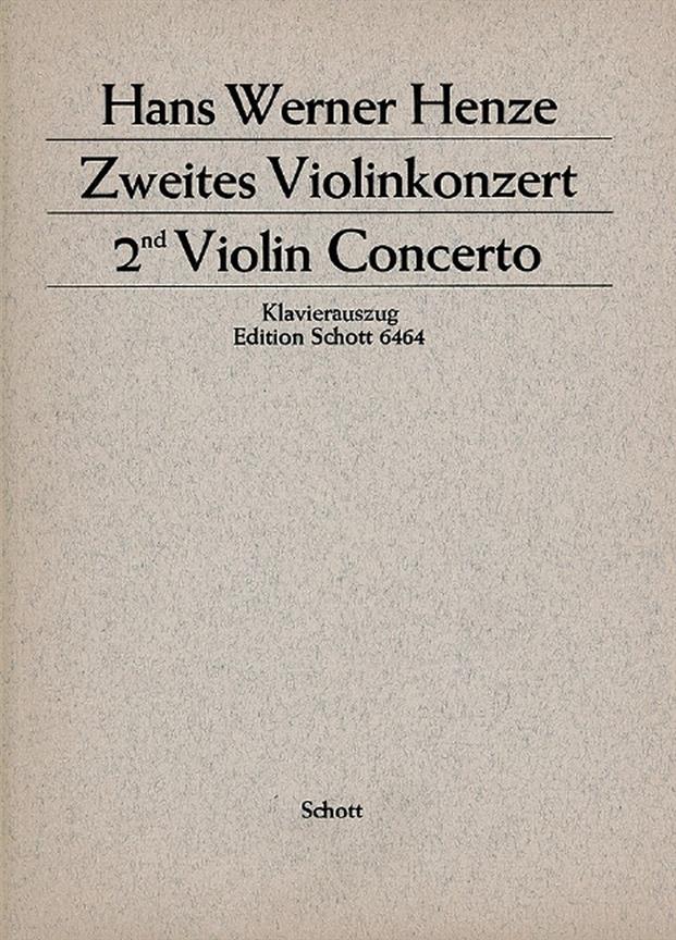 2. Violinkonzert : for solo violin, tape, bass baritone and 33 instrumentalists