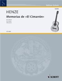 Memorias de El Cimarron : for guitar solo