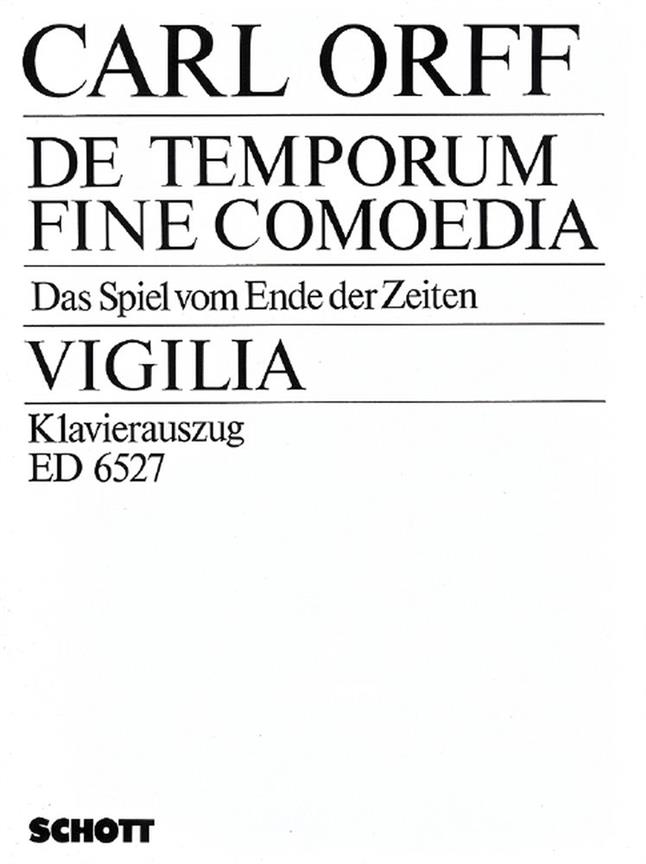 De temporum fine comoedia : Das Spiel vom Ende der Zeiten