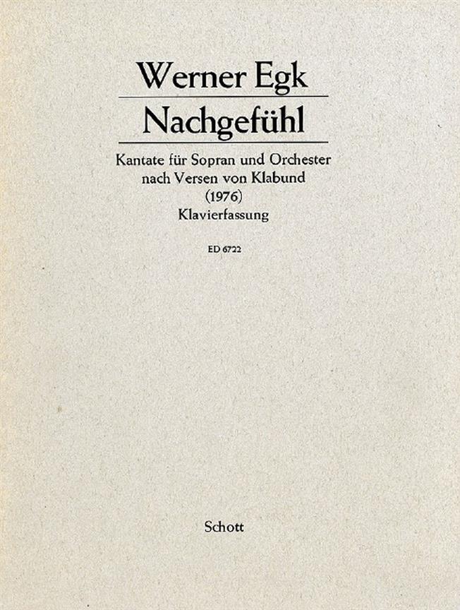 Nachgefuhl : Kantate
