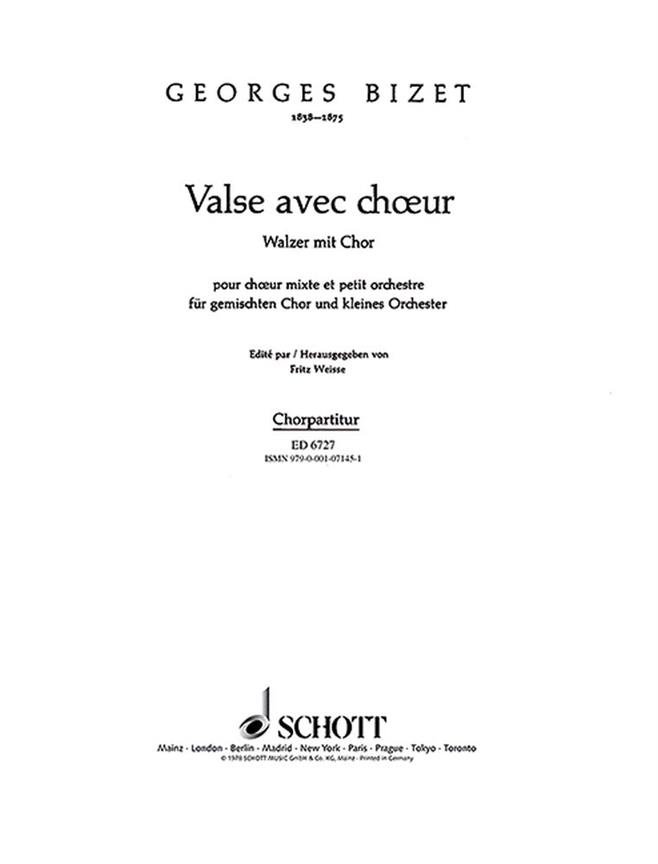 Valse avec choeur : Der lustige Walzer die Liebenden freut