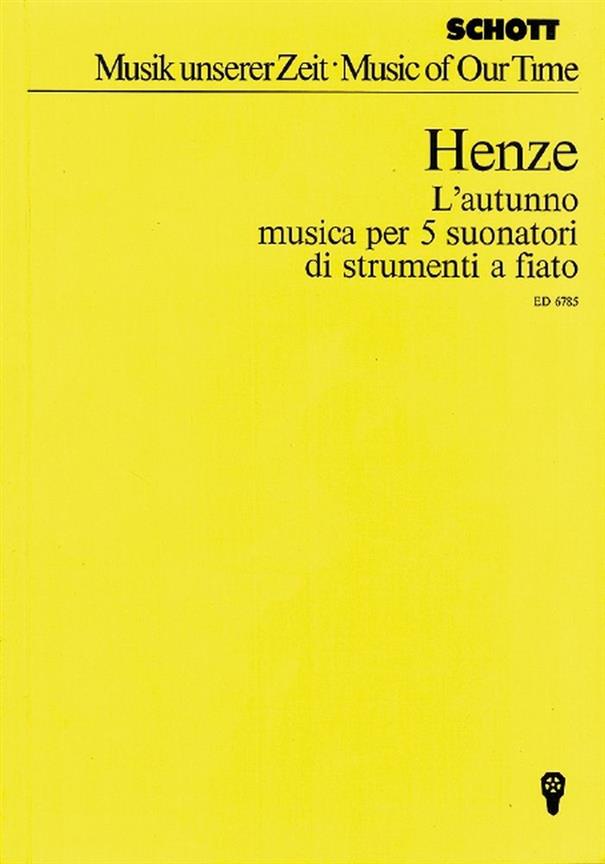 L'autunno : Music for five wind instruments