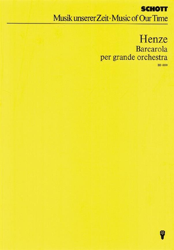 Barcarola : for large orchestra