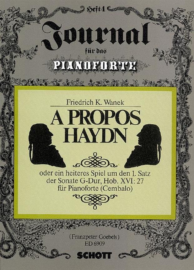 A propos Haydn Hob. XVI: 27 : Ein heiteres Spiel um den 1. Satz der Sonate G-Dur
