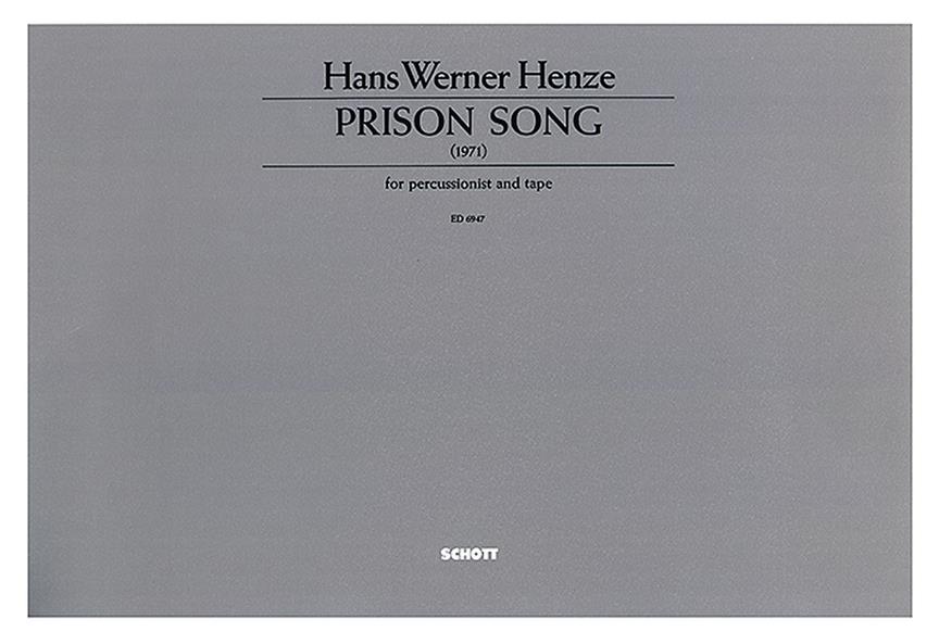 Prison Song : fur einen Schlagzeuger und Zuspielband