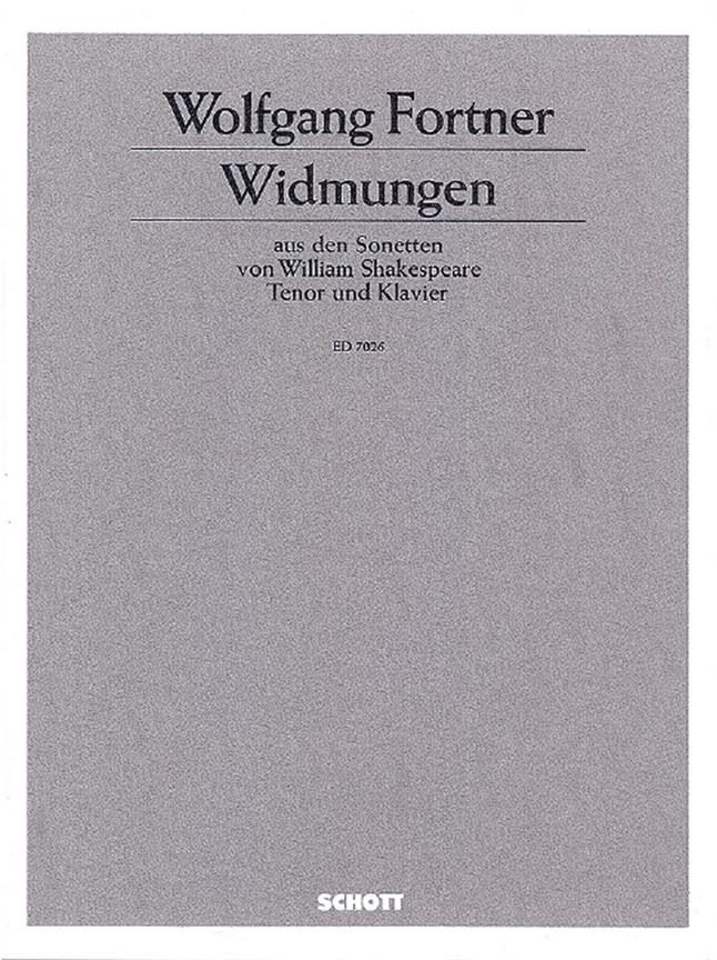 Widmungen : aus den Sonetten von Shakespeare