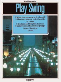 Play Swing for instrumental groups : 5 Guitars [5 Wind Instruments] and Rhythm Section [Bass-Guitar, Guitar, Drums]