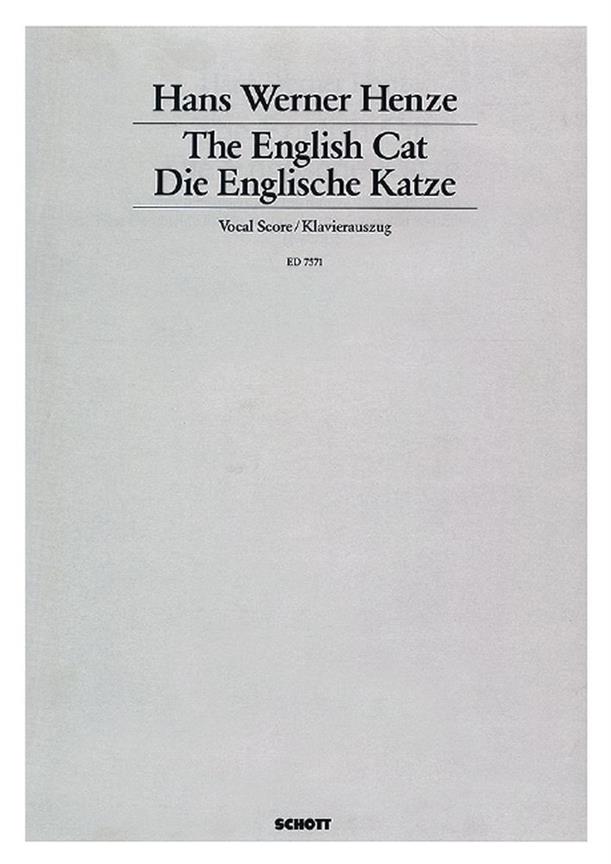 The English Cat : A Story for Singers and Instrumentalists