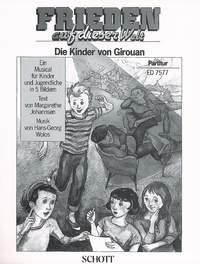 Frieden auf dieser Welt [ Kinder von Girouan] : Choir, Solo Parts, Speakers, Flute, 2 Keyboards, Accordion, Piano, Cello, Bass, Guitar, Percussion