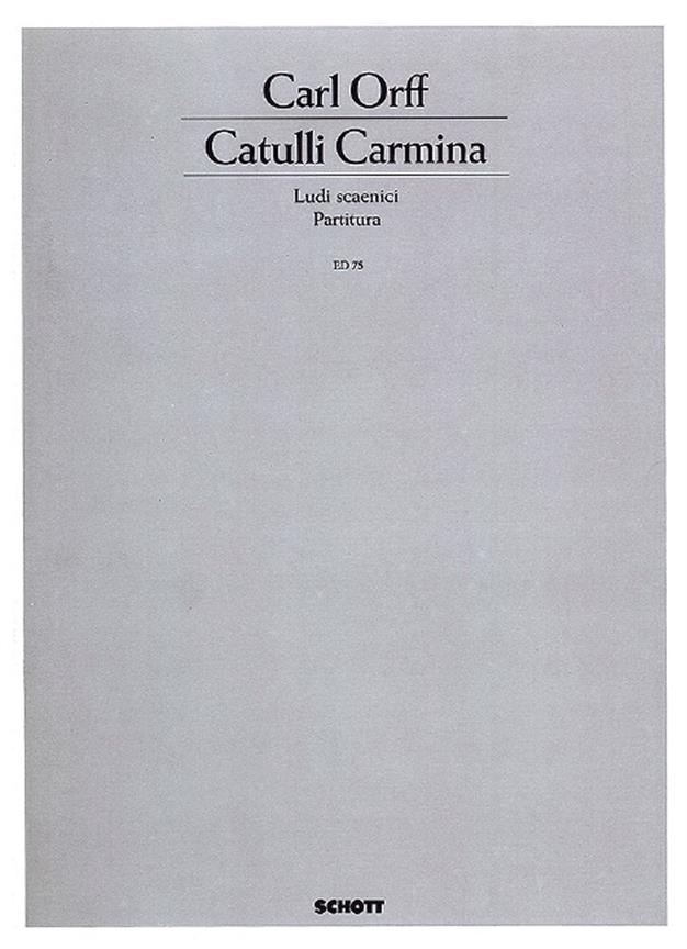 Catulli Carmina : Ludi scaenici - Szenische Spiele