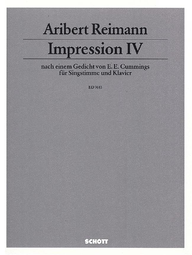 Impressionen IV : nach Edward Estlin Cummings