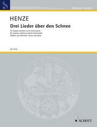Drei Lieder über den Schnee : für Sopran, Bariton und acht Instrumente