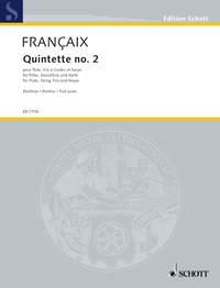 Quintet No. 2 : for flute, string trio and harp