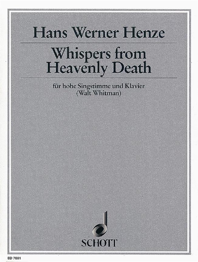 Whispers from Heavenly Death : Cantata for high voice and piano
