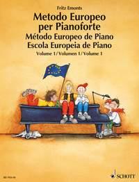 Metodo Europeo per Pianoforte 1 : Italiano Spagnolo Portoghese