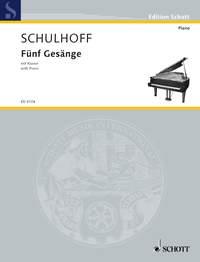 Funf Gesange mit Klavier : Textwriter unknown