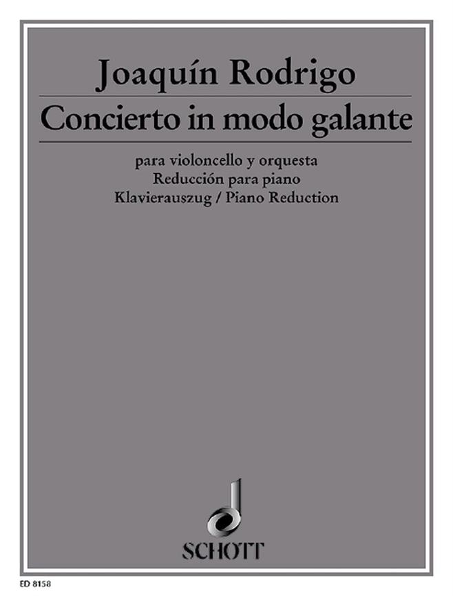 Concerto in modo galante : piano reduction with solo part