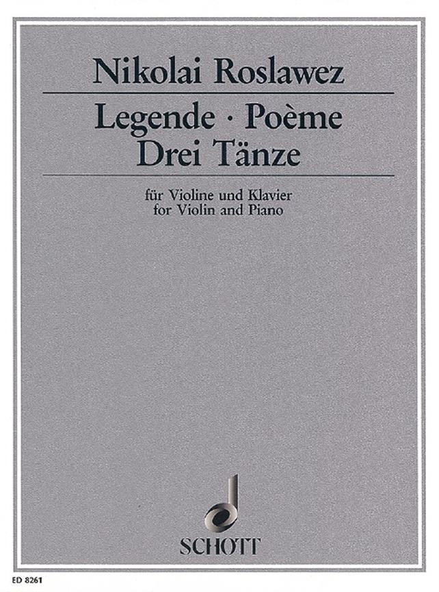 Legende / Poème / Drei Tanze
