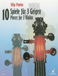 10 Pieces : for 3 Violins