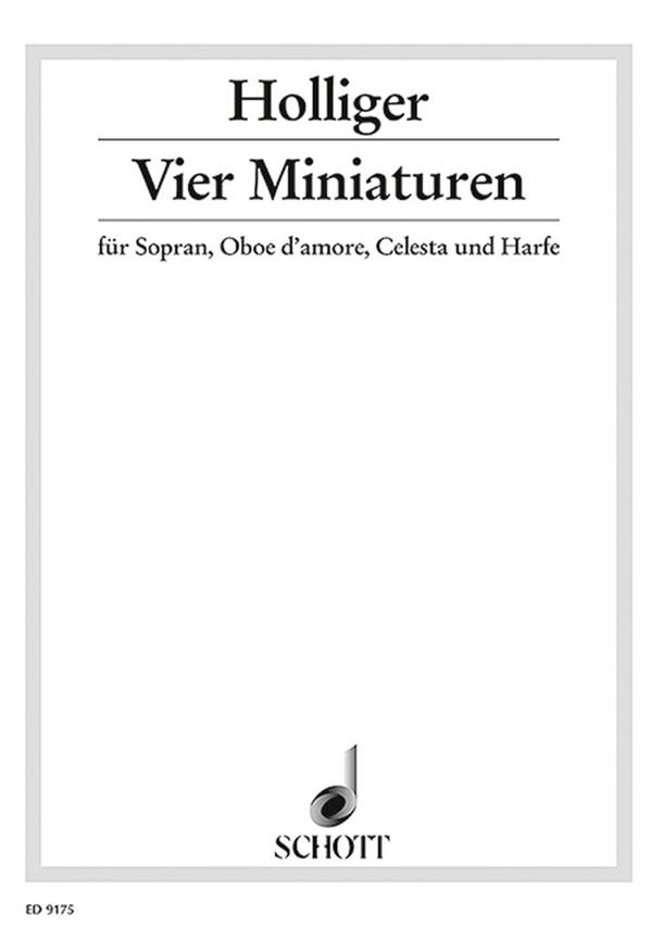 4 Miniatures : Texte von Mechthild von Magdeburg und anonyme Texte