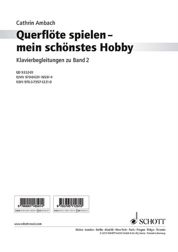 Querflöte Spielen - Mein Schönstes Hobby Band 2 : Klavierbegleitung
