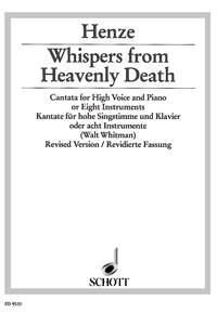 Whispers from Heavenly Death : Cantata for high voice and piano