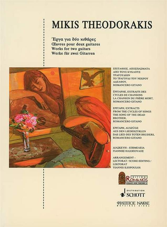 Works for two guitars : Epitaph, extracts from the cycles of songs The song of the dead brother, Romancero Gitano