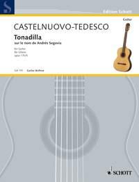 Tonadilla auf den Namen von A. Segovia op. 170/5