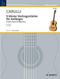Funf kleine Vortragsstucke fur Anfanger