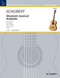 Moment musical und Andante : aus der Sonate fur Klavier a minor