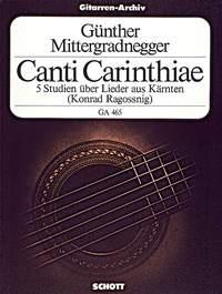 Canti Carinthiae : 5 Studien uber Lieder aus Karnten