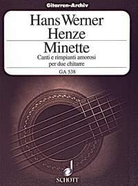 Minette : Canti e rimpianti amorosi per due chitarre