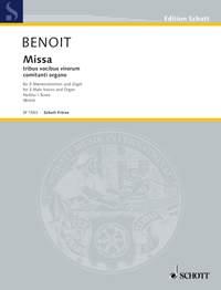 Missa : tribus vocibus virorum comitanti organo
