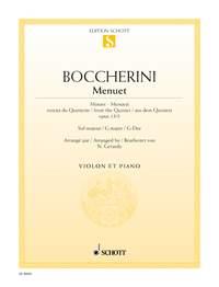 Minuet G major : from the Quintet op. 13/5