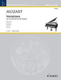 Variations KV 573 : sur un Menuet de Mr. Duport
