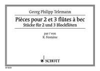 Pieces : pour 2 et 3 flûtes à bec