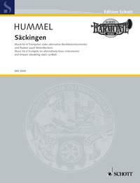Säckingen op. 103 f : Music for 6 trumpets (or alternatively brass instruments) and timpani (doubling sizzle cymbal)