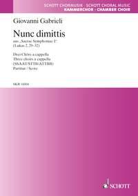 Sacrae Symphoniae I : Nunc dimittis (Lukas 2, 29-32)