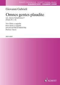 Sacrae Symphoniae I : Omnes gentes plaudite (Psalm 47, 1-6)