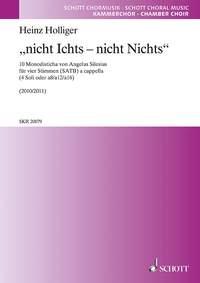 nicht Ichts - nicht Nichts : 10 Monodisticha von Angelus Silesius